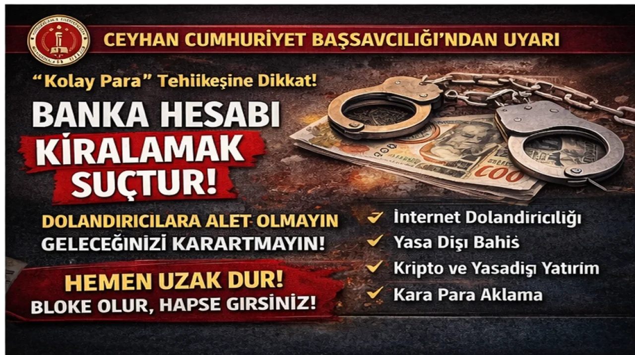 Banka Hesabı Kiralama Masum Değil, Suçtur
